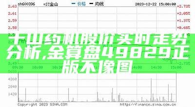 千山药机股价实时走势分析, 金算盘49829正版不像图