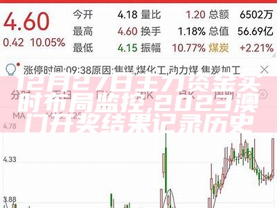 12月27日主力资金实时布局监控, 2023澳门开奖结果记录历史