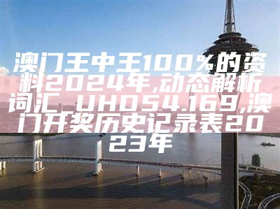 澳门王中王100%的资料2024年,动态解析词汇_UHD54.169, 澳门开奖历史记录表2023年